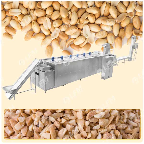 خط تحميص وتقطيع الفول السوداني الأوتوماتيكي خط تحميص وتقطيع الفول السوداني الأوتوماتيكي