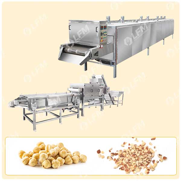 مجموعة آلة تحميص وتقطيع الجوز للبيع (3) مجموعة آلة تحميص وتقطيع الجوز للبيع